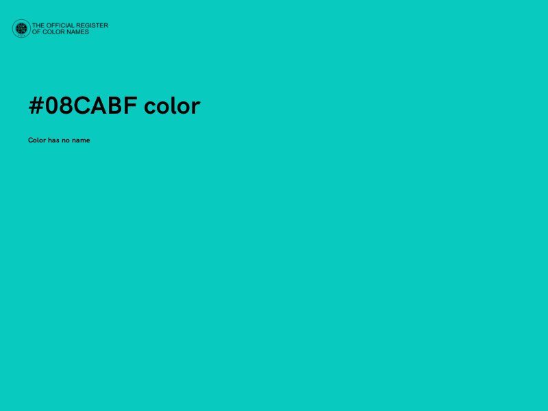 #08CABF color image