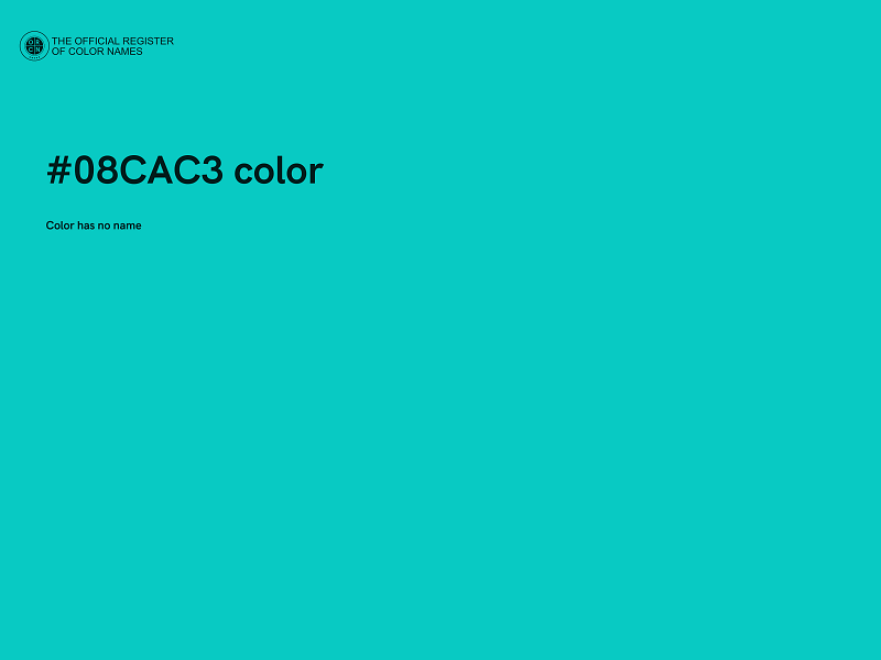 #08CAC3 color image
