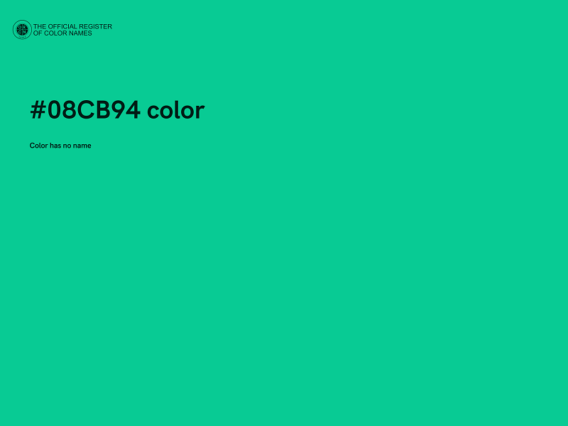 #08CB94 color image