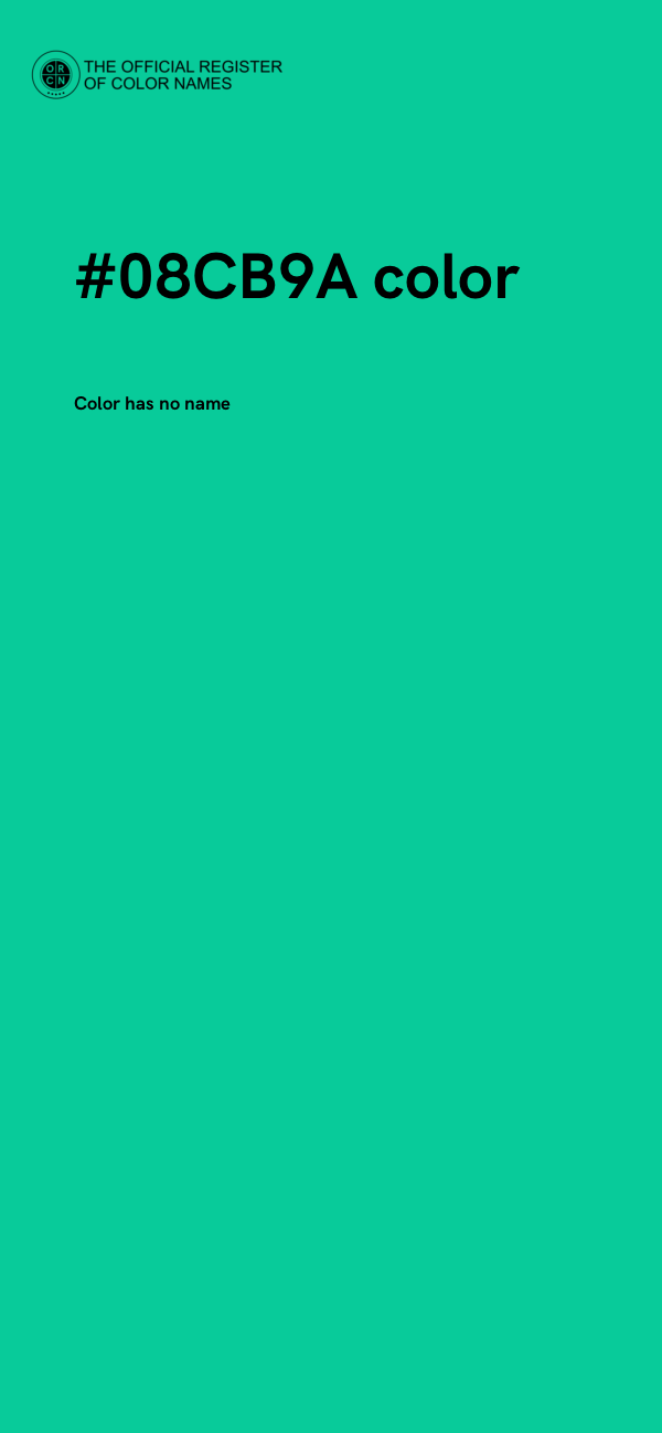 #08CB9A color image