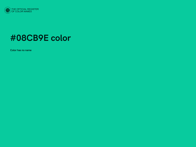 #08CB9E color image