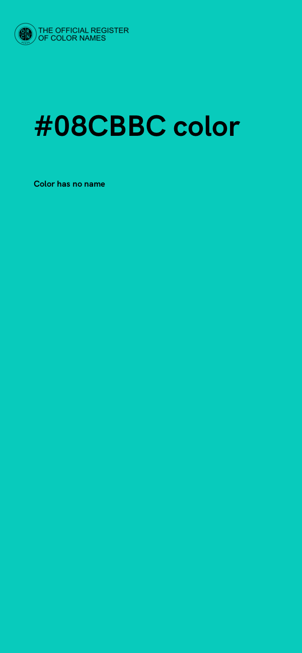 #08CBBC color image