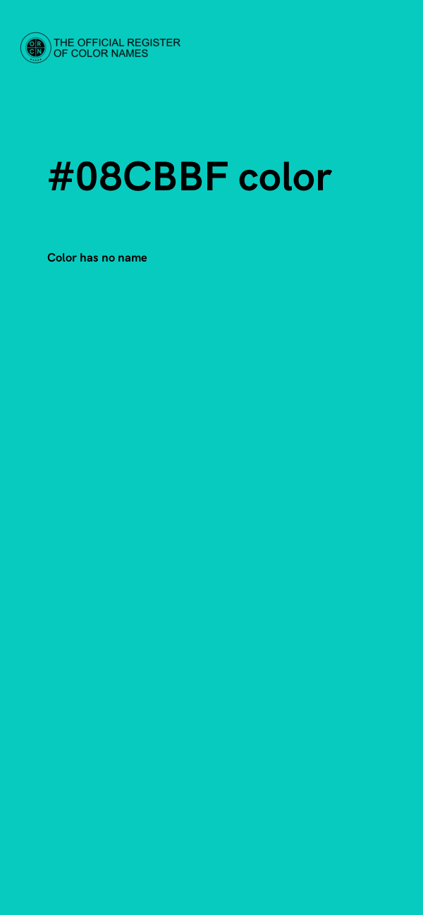 #08CBBF color image