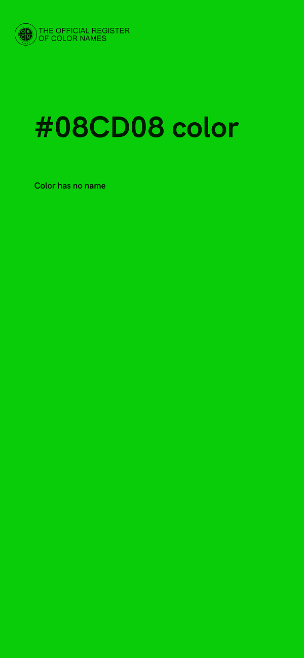 #08CD08 color image