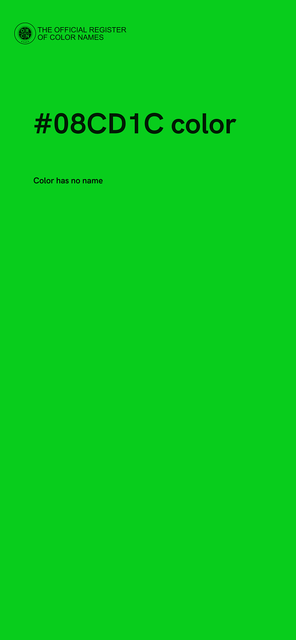 #08CD1C color image