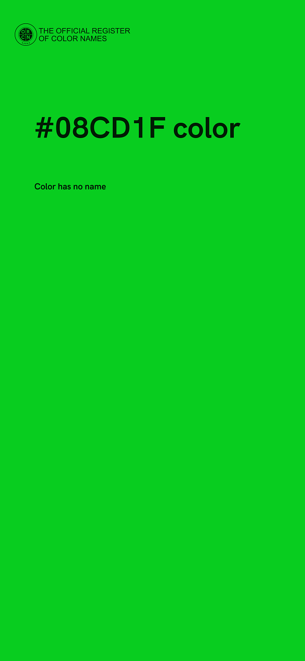 #08CD1F color image