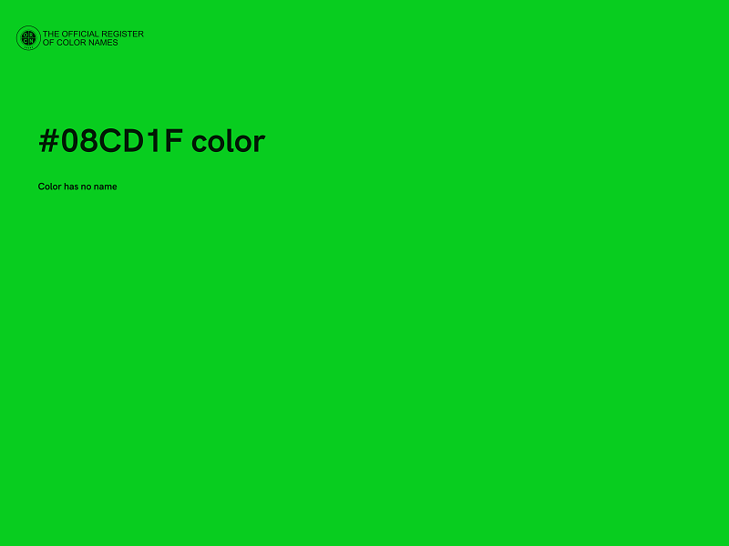 #08CD1F color image