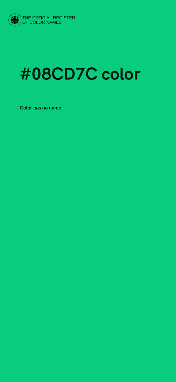 #08CD7C color image