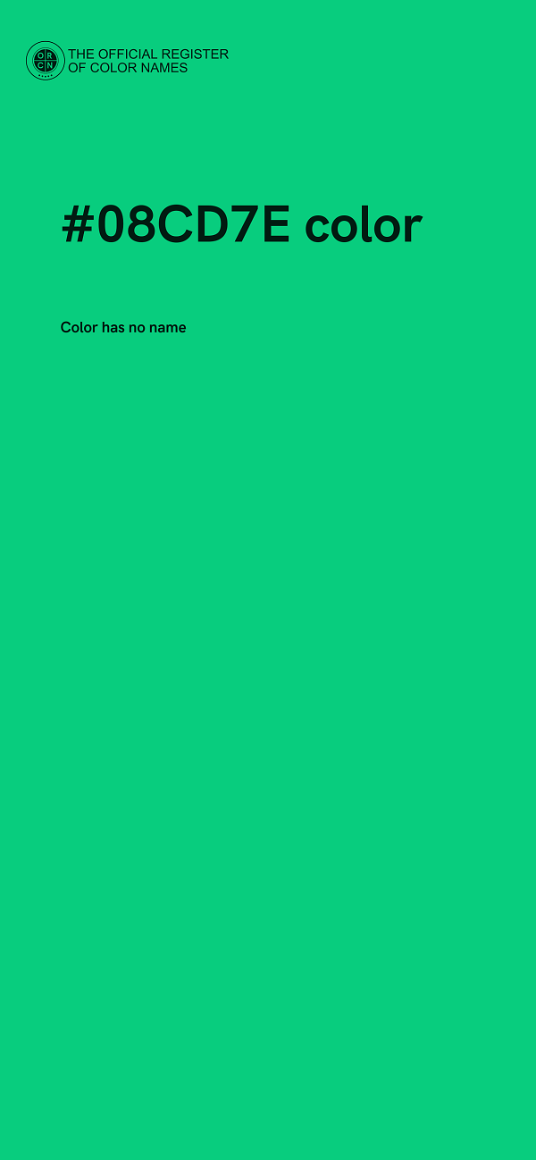 #08CD7E color image