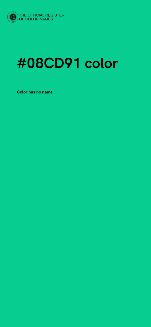 #08CD91 color image