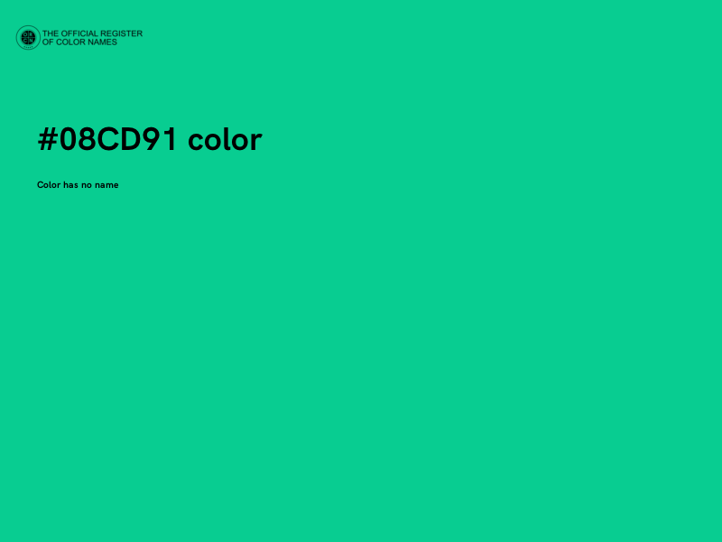 #08CD91 color image