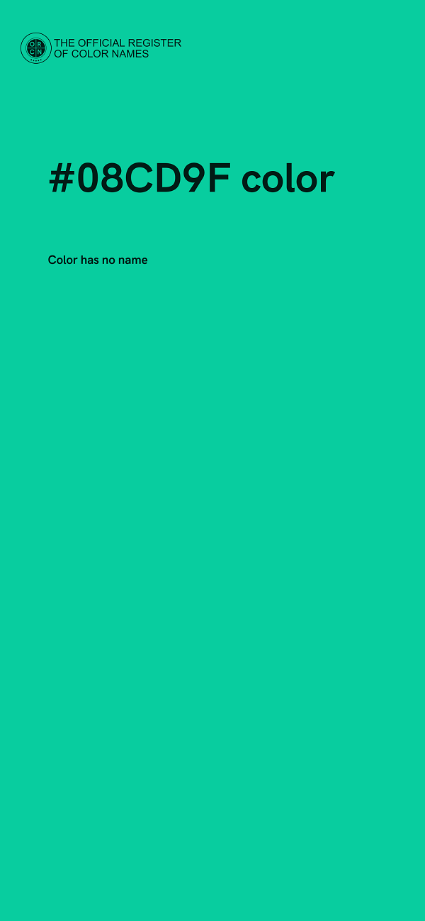 #08CD9F color image