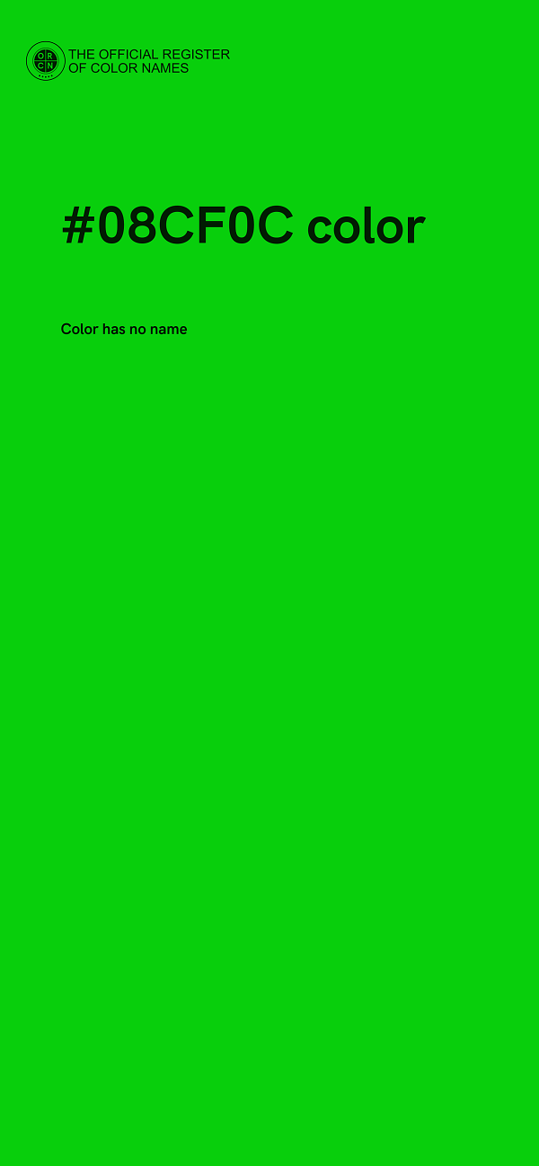#08CF0C color image