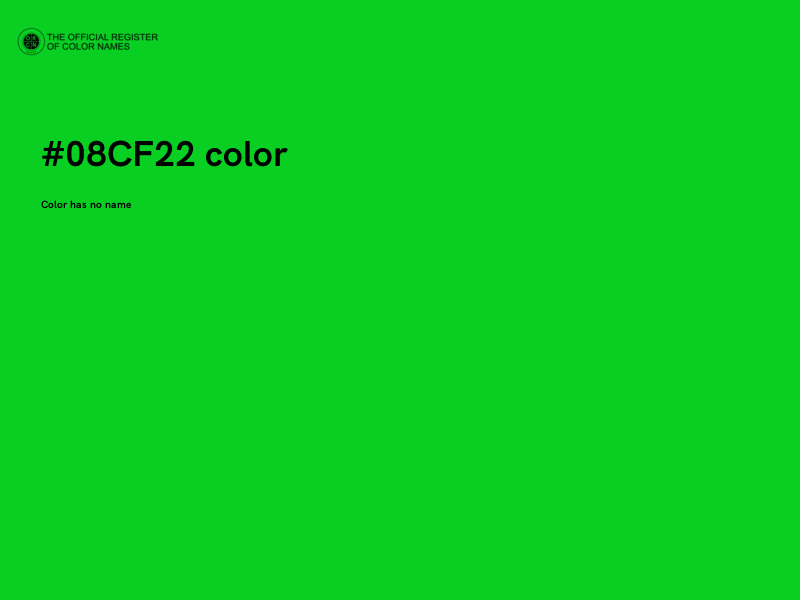 #08CF22 color image
