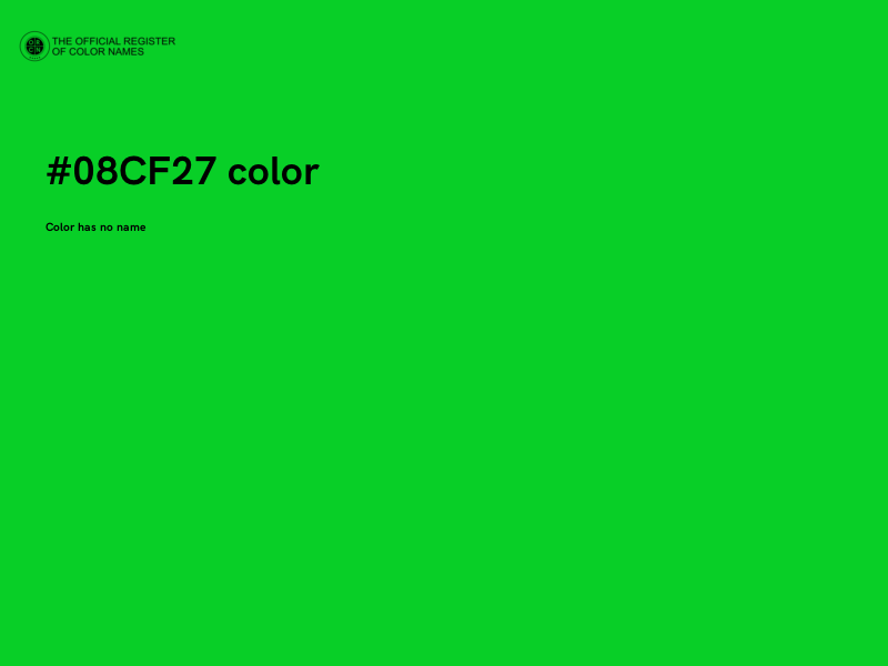 #08CF27 color image