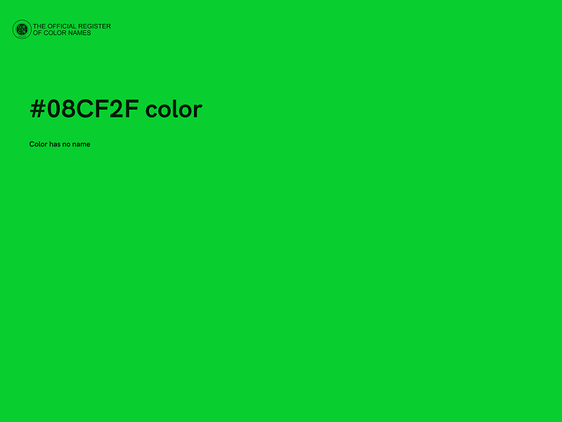 #08CF2F color image