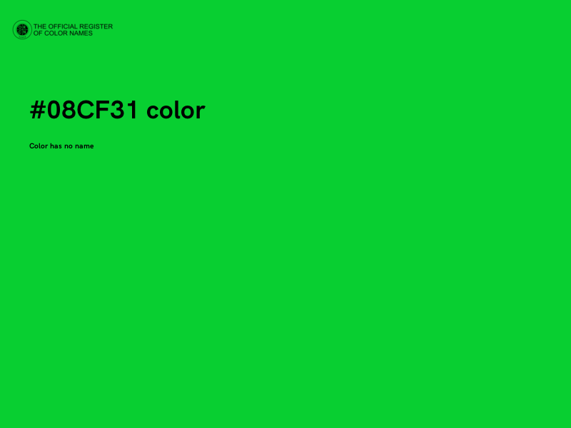 #08CF31 color image