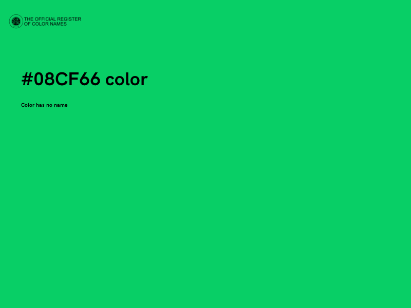 #08CF66 color image