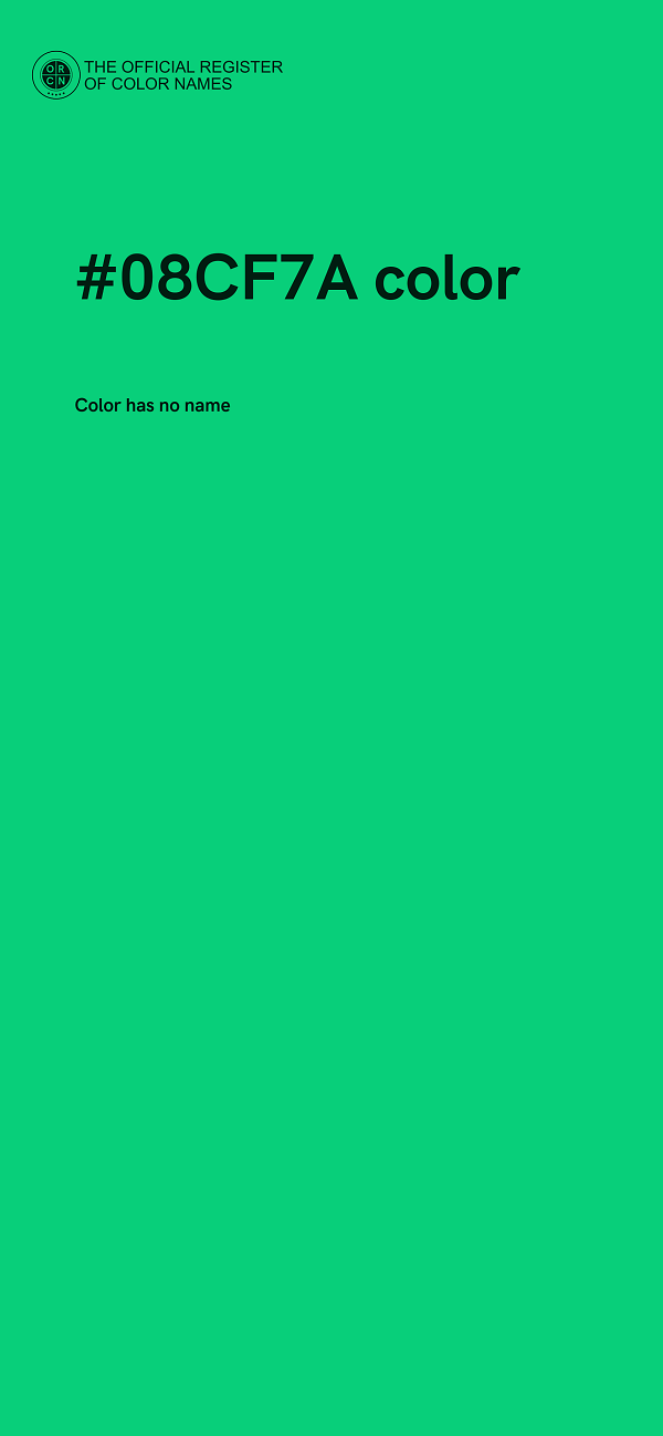 #08CF7A color image