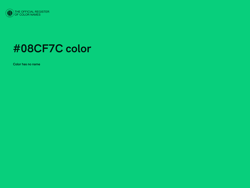 #08CF7C color image