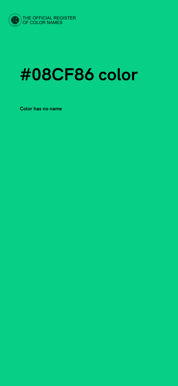 #08CF86 color image