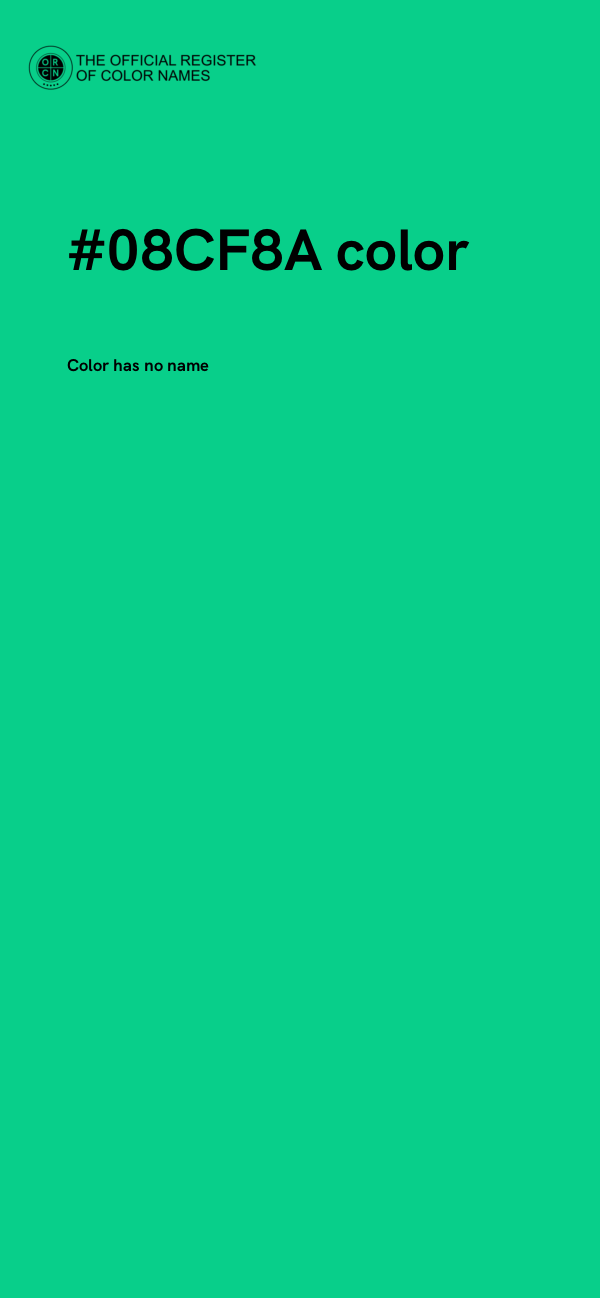 #08CF8A color image