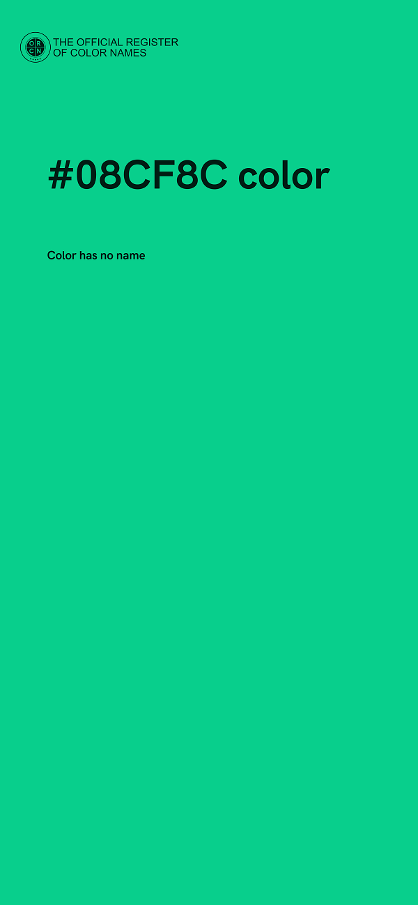 #08CF8C color image