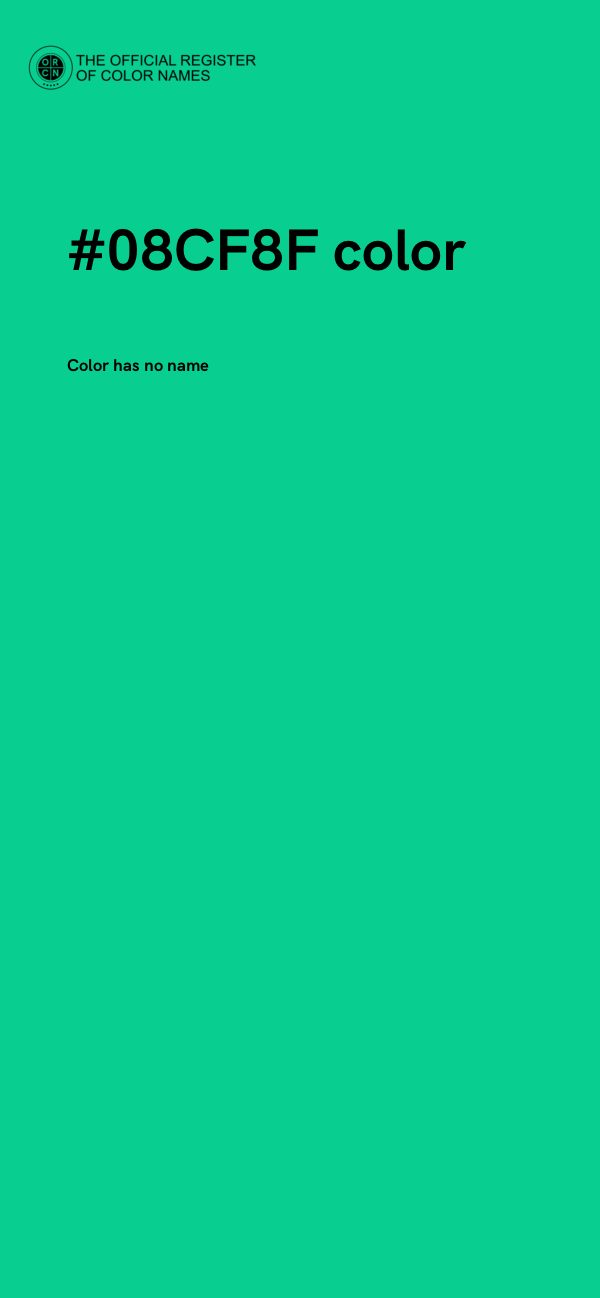 #08CF8F color image