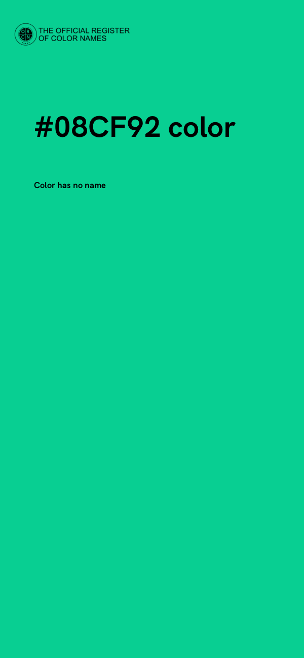 #08CF92 color image
