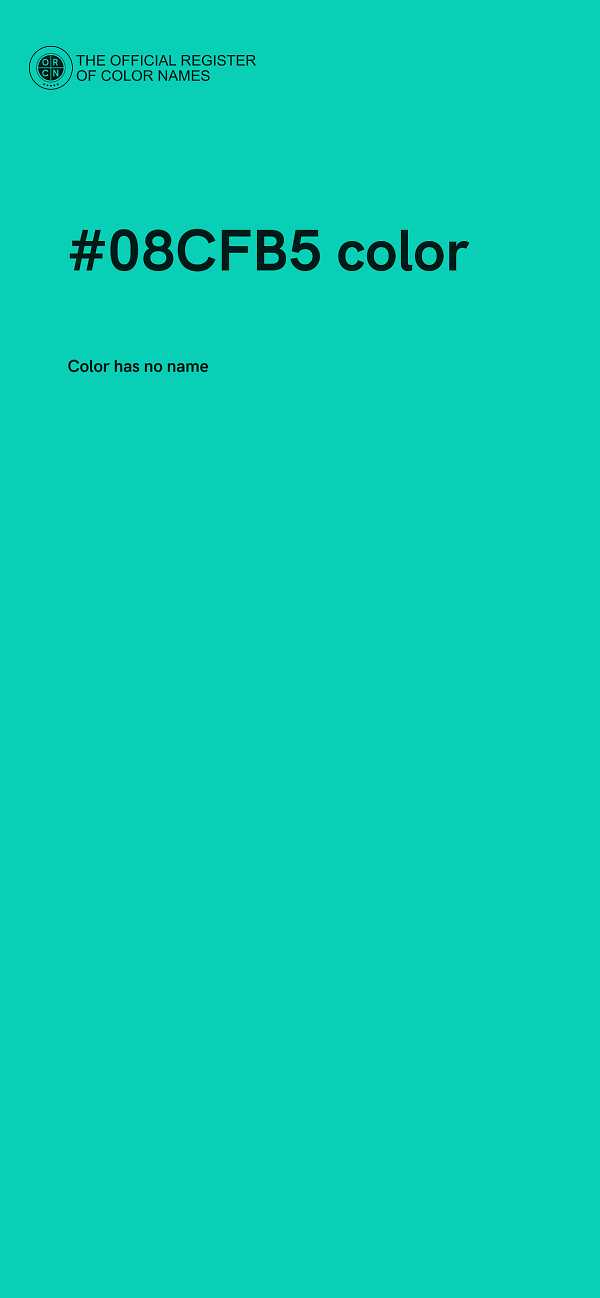 #08CFB5 color image
