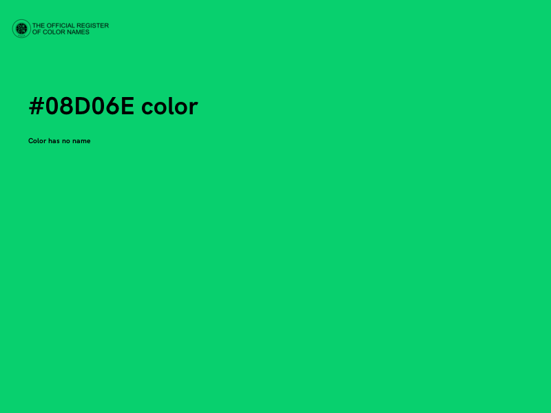 #08D06E color image