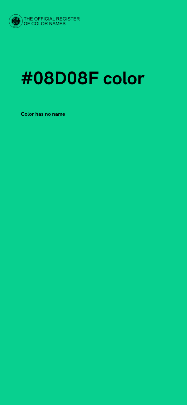 #08D08F color image