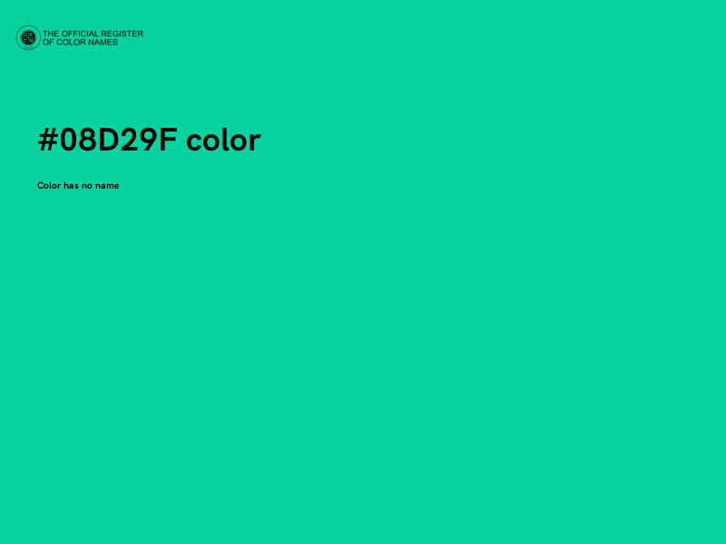 #08D29F color image