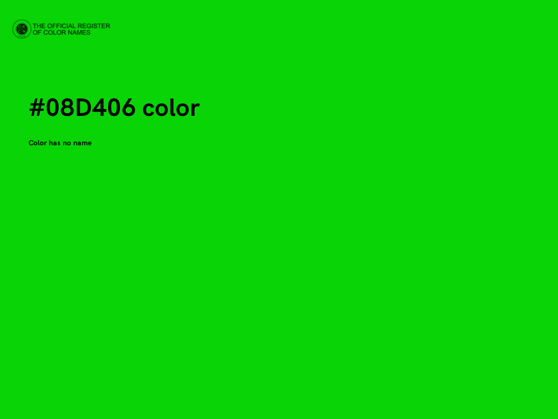 #08D406 color image