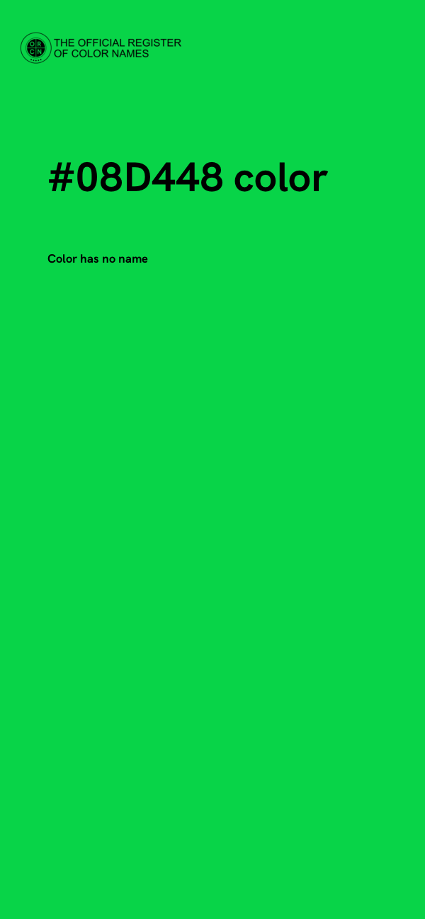#08D448 color image