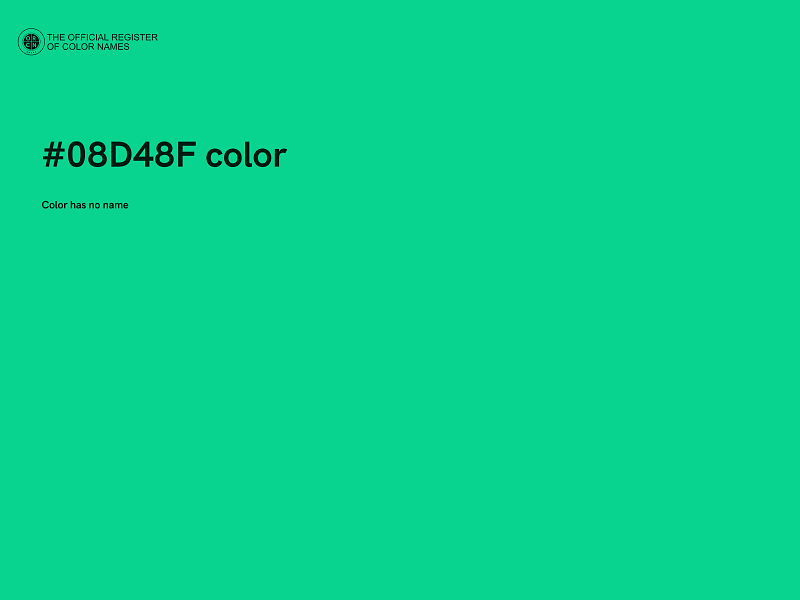 #08D48F color image