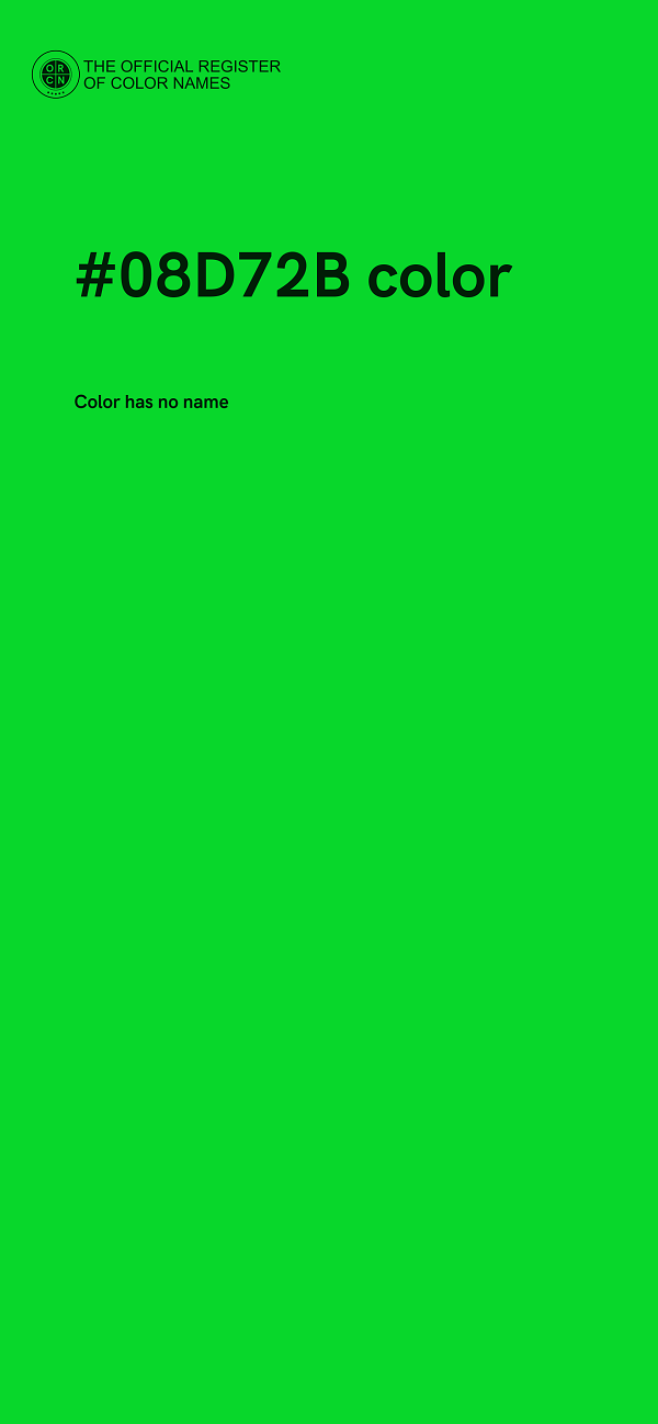 #08D72B color image