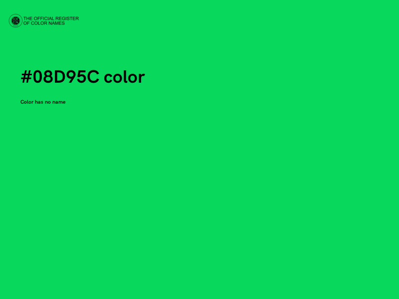 #08D95C color image