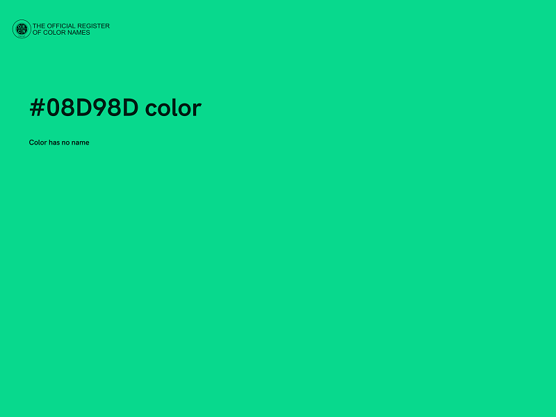 #08D98D color image