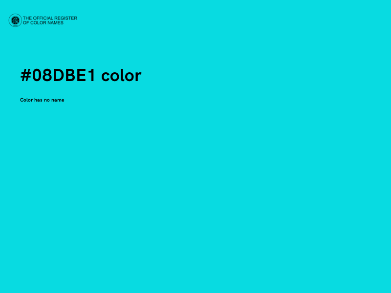 #08DBE1 color image