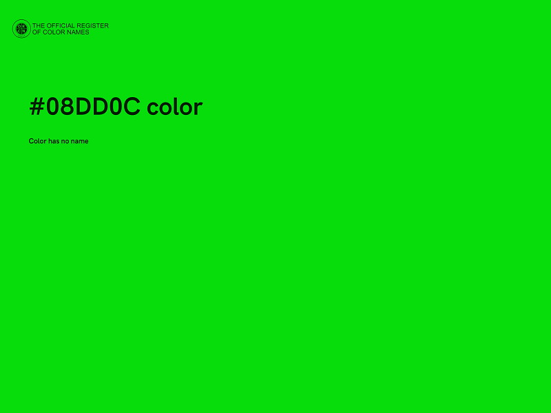 #08DD0C color image