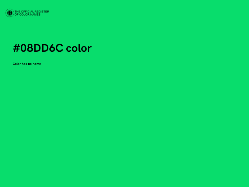 #08DD6C color image
