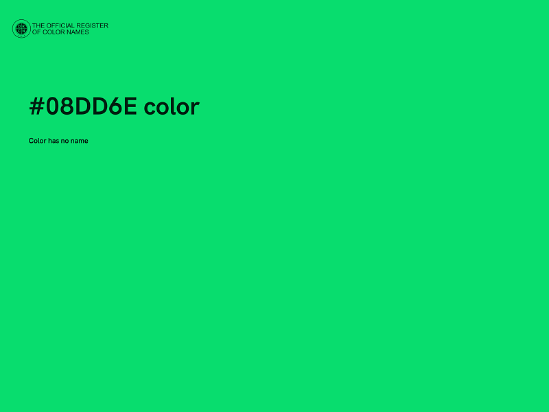 #08DD6E color image