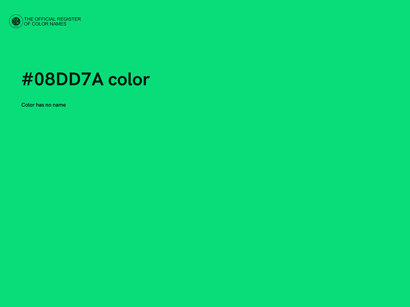 #08DD7A color image