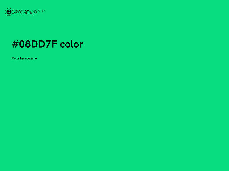 #08DD7F color image