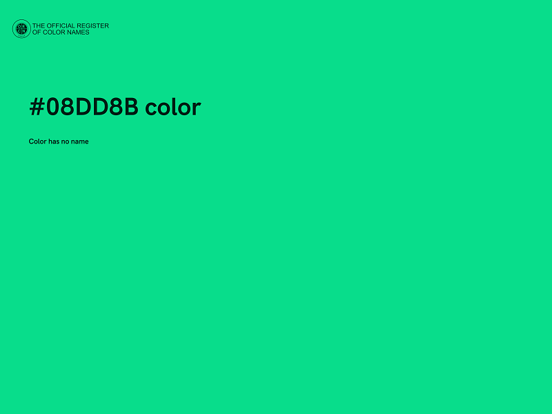 #08DD8B color image