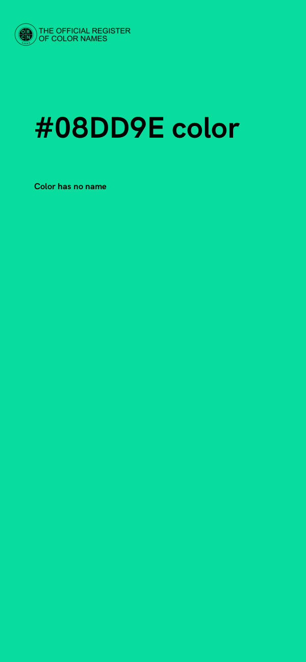 #08DD9E color image