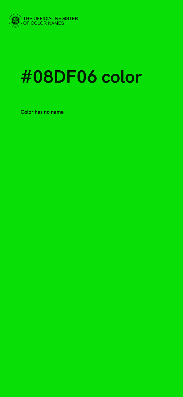 #08DF06 color image
