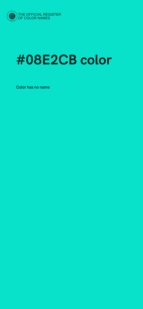 #08E2CB color image