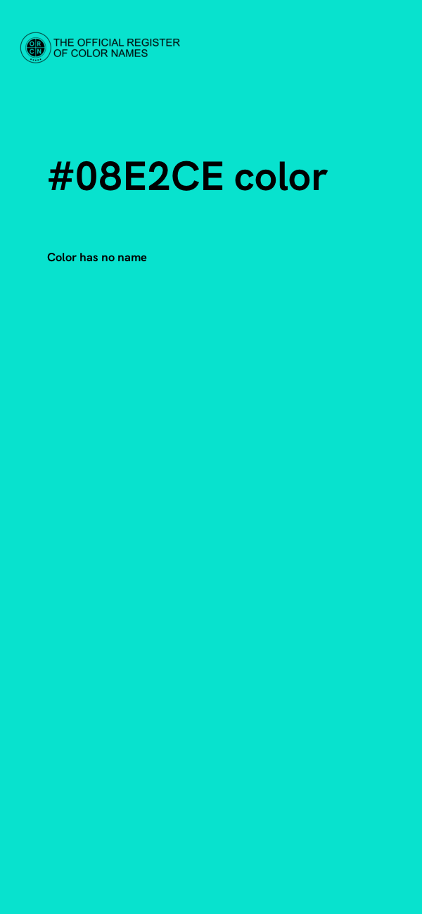 #08E2CE color image